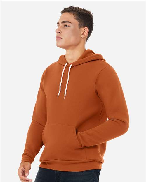 Unisex Sponge Fleece Hoodie Sweatshirt – On Model – Side