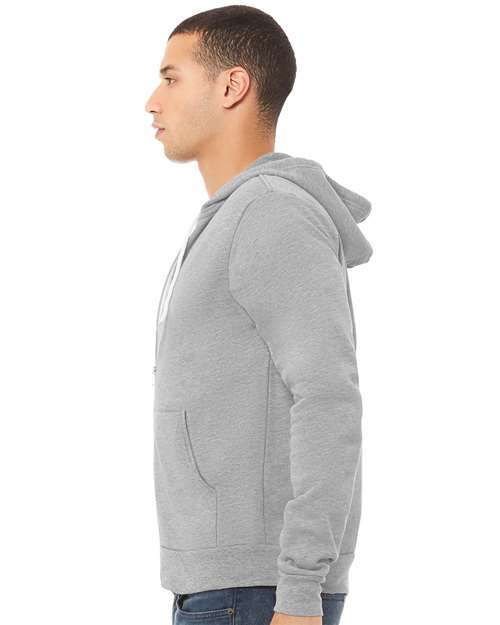 Unisex Sponge Fleece Full-Zip Hoodie Sweatshirt