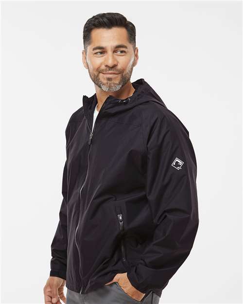 Unisex Torrent Waterproof Hooded Jacket – On Model – Side