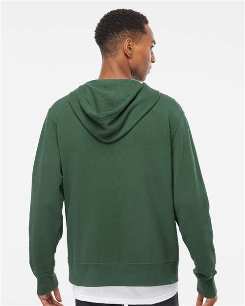 Unisex Lightweight Full-Zip Hooded Sweatshirt – On Model – Back