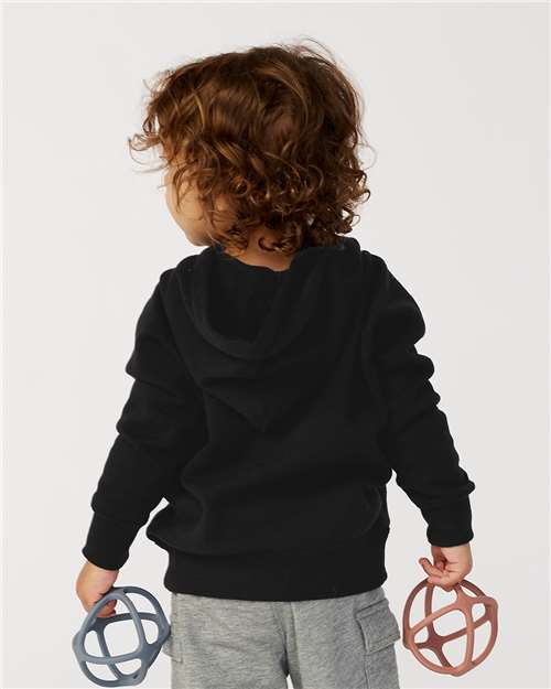 Toddler Special Blend Hooded Raglan Sweatshirt – On Model – Back