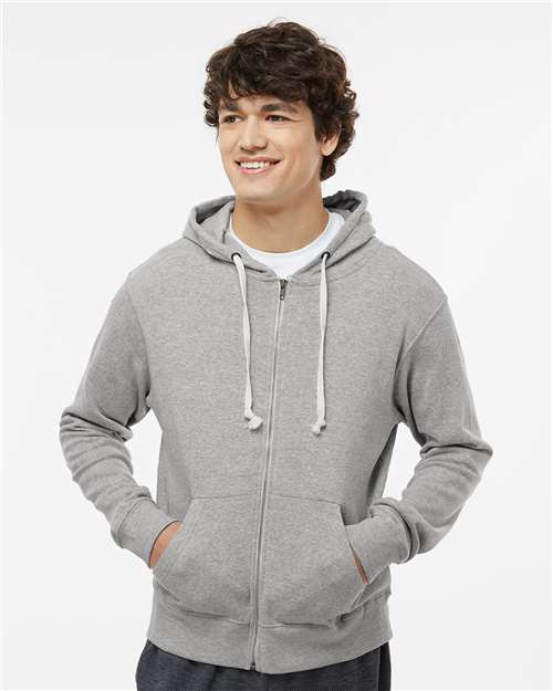 Men's Triblend Full-Zip Hooded Sweatshirt