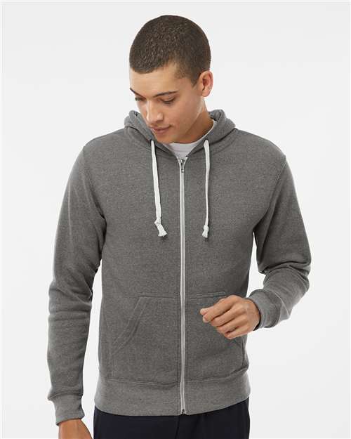 Men's Triblend Full-Zip Hooded Sweatshirt