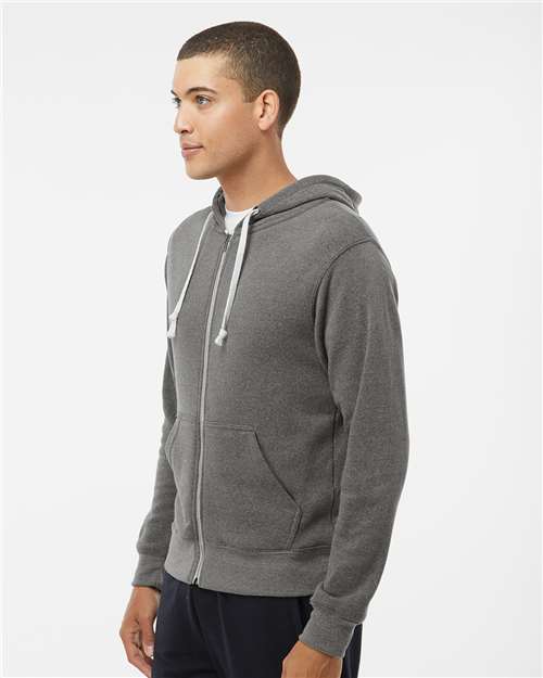 Men's Triblend Full-Zip Hooded Sweatshirt