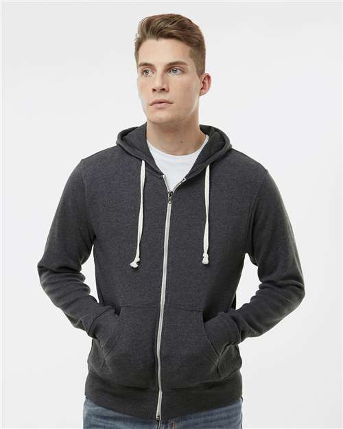 Men's Triblend Full-Zip Hooded Sweatshirt