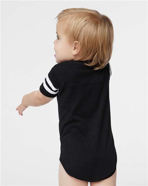 Infant Football Fine Jersey Bodysuit – On Model – Back