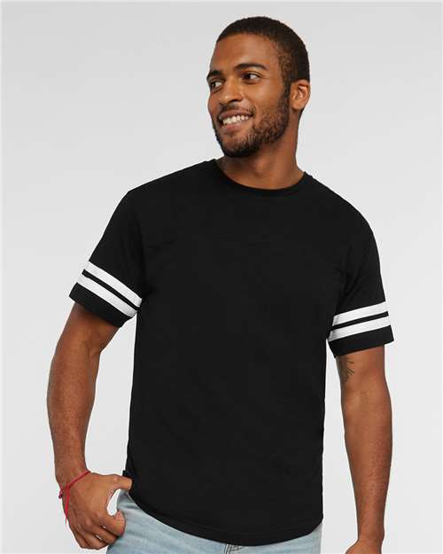 LAT 6937 - Men's Football Fine Jersey Tee