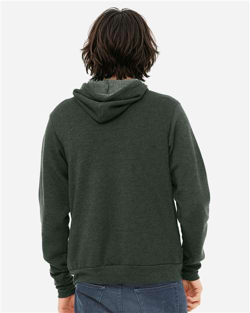 Unisex Sponge Fleece Hoodie Sweatshirt – On Model – Back