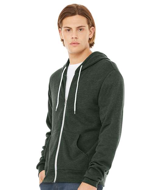 Unisex Sponge Fleece Full-Zip Hoodie Sweatshirt