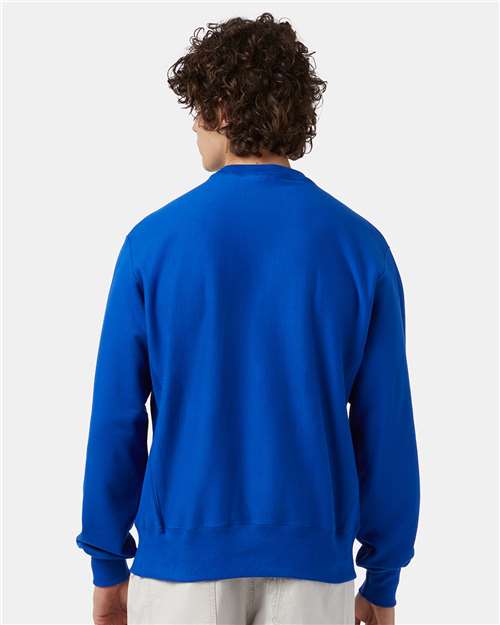Unisex Reverse Weave® Crewneck Sweatshirt – On Model – Back