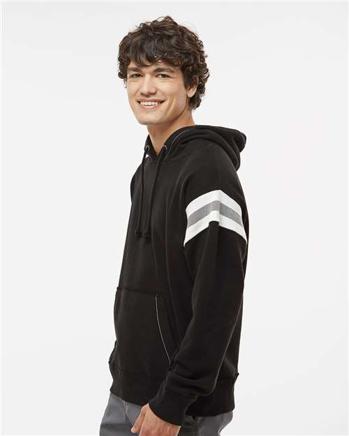 Men's Vintage Athletic Hooded Sweatshirt – On Model – Side