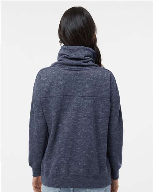 Women’s Mélange Fleece Cowl Neck Sweatshirt