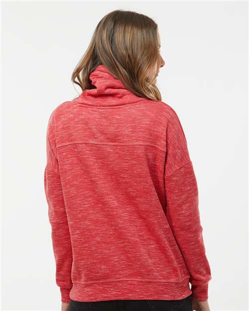 Women’s Mélange Fleece Cowl Neck Sweatshirt