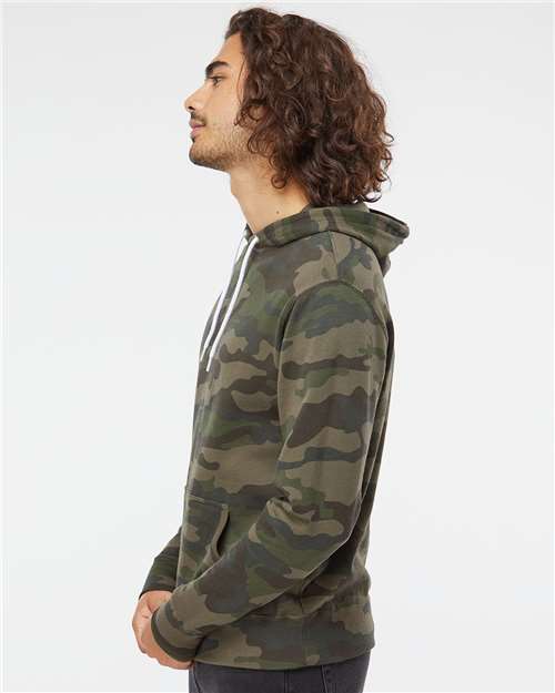 Unisex Lightweight Hooded Sweatshirt – On Model – Side