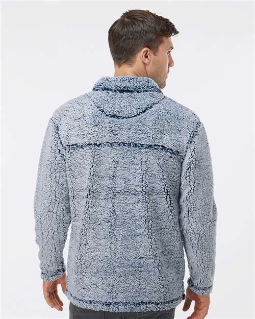 Unisex Sherpa Fleece Quarter-Zip Pullover