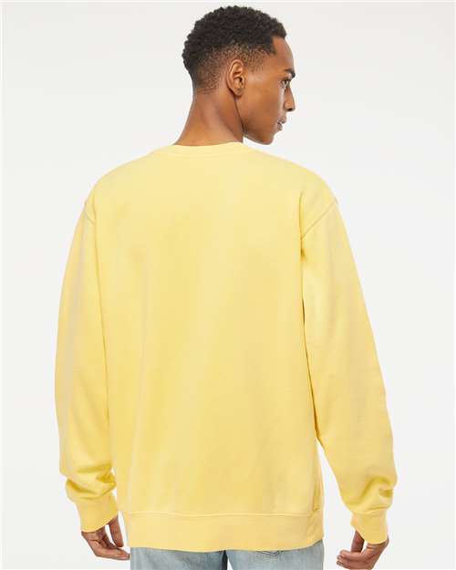 Unisex Midweight Pigment-Dyed Crewneck Sweatshirt – On Model – Back