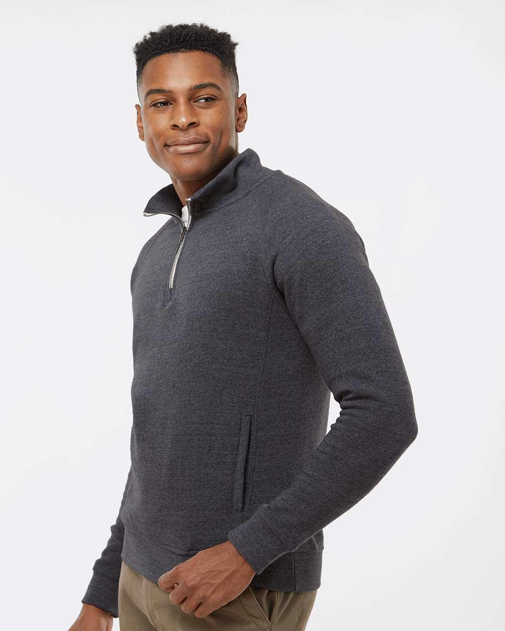 J. America 8869 - Triblend Quarter-Zip Sweatshirt