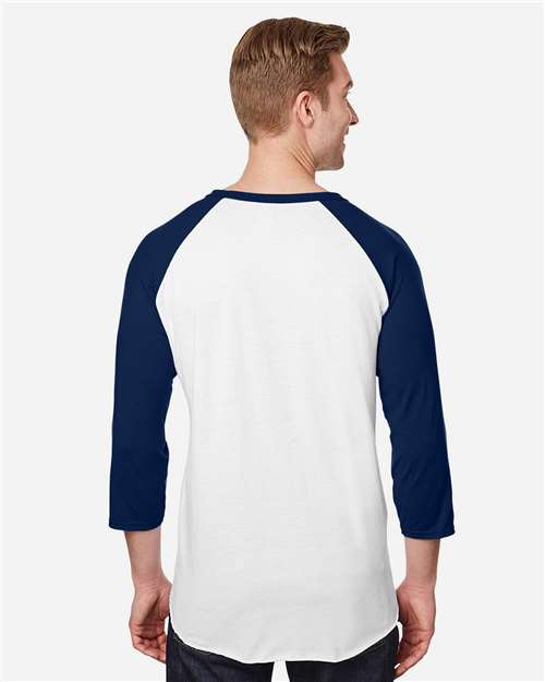 Premium Blend Ringspun Three-Quarter Sleeve Raglan Baseball T-Shirt