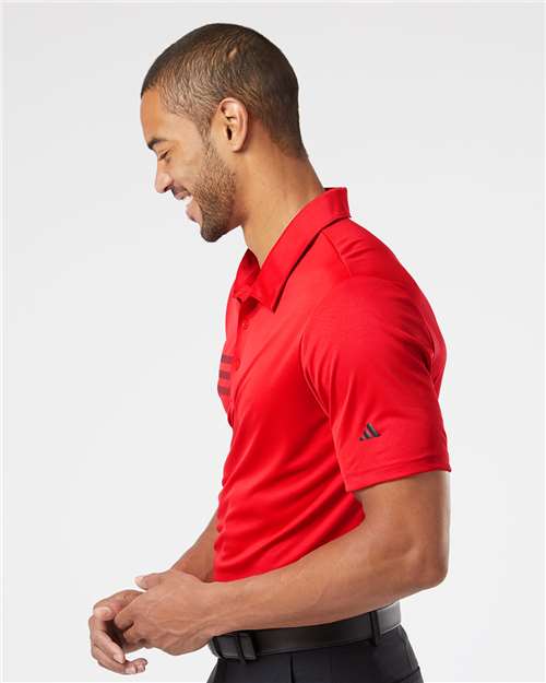 Men's 3-Stripes Chest Polo – On Model – Side