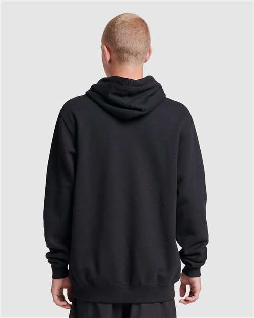Unisex Eco™ Premium Blend Ring-Spun Hooded Sweatshirt – On Model – Back