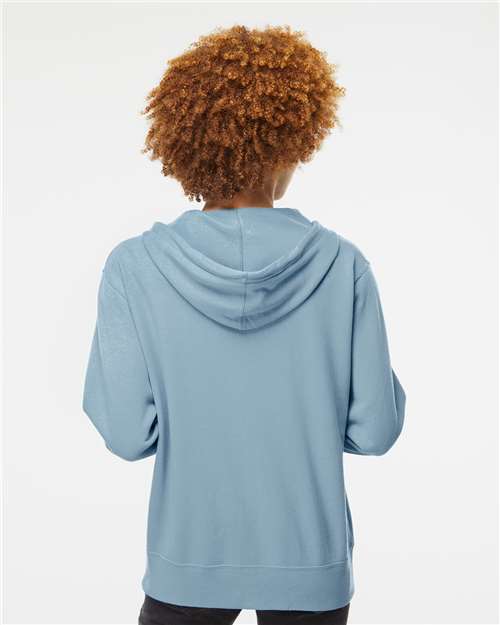 Unisex Lightweight Full-Zip Hooded Sweatshirt