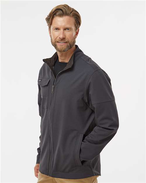 Men's Ace Woven Stretch Soft Shell Jacket – On Model – Side
