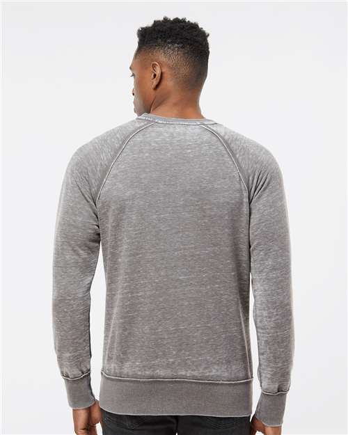 Men's Vintage Zen Fleece Crewneck Sweatshirt – On Model – Back