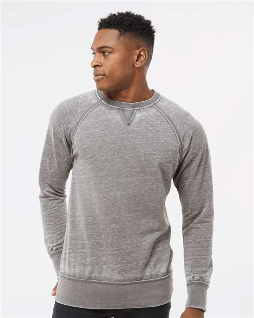 J. America 8920 - Men's Vintage Zen Fleece Crewneck Sweatshirt