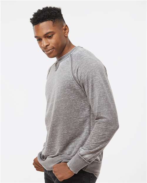 Men's Vintage Zen Fleece Crewneck Sweatshirt – On Model – Side