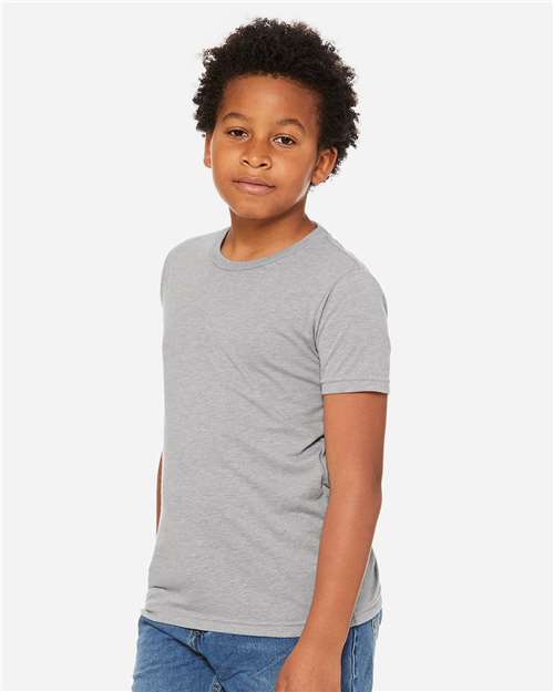 Youth Triblend Tee – On Model – Side