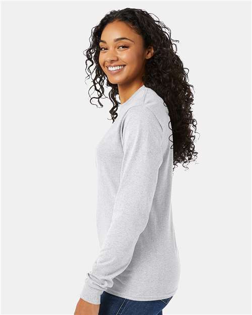 Essential-T Long Sleeve T-Shirt – On Model – Side