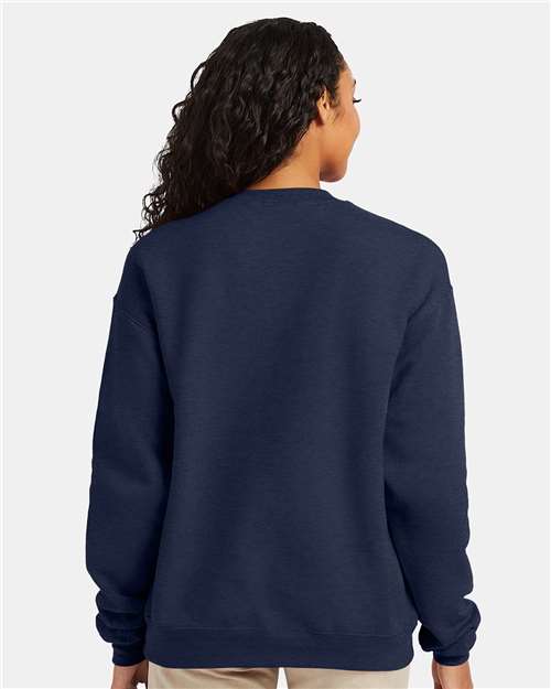 Unisex EcoSmart® Crewneck Sweatshirt – On Model – Back