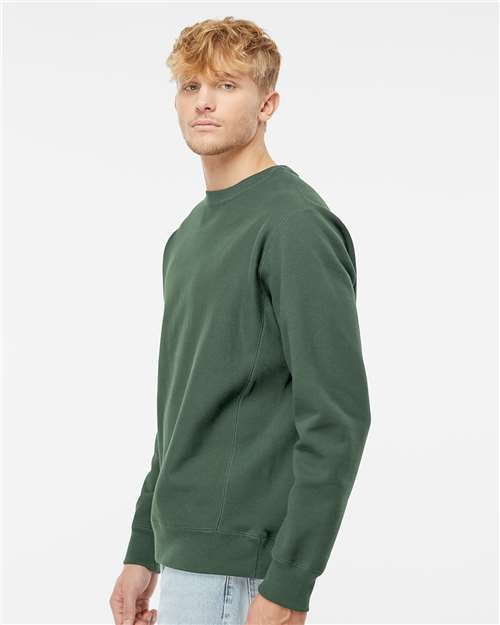 Unisex Legend Premium Heavyweight Cross-Grain Crewneck Sweatshirt – On Model – Side