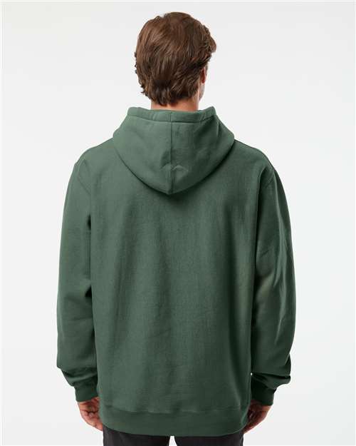 Unisex Legend Premium Heavyweight Cross-Grain Hooded Sweatshirt – On Model – Back