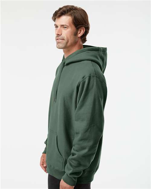 Unisex Legend Premium Heavyweight Cross-Grain Hooded Sweatshirt – On Model – Side