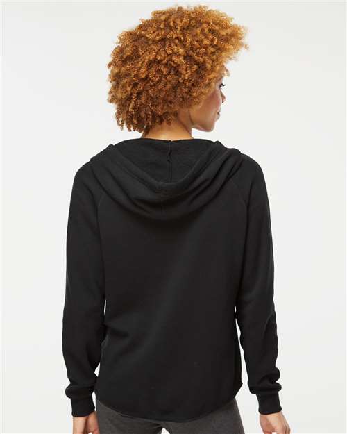 Women's California Wave Wash Full-Zip Hooded Sweatshirt – On Model – Back