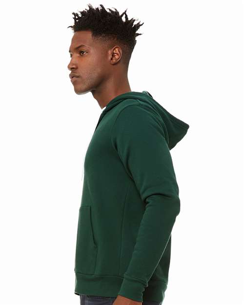 Unisex Sponge Fleece Full-Zip Hoodie Sweatshirt