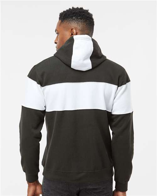 Men's Varsity Fleece Colorblocked Hooded Sweatshirt