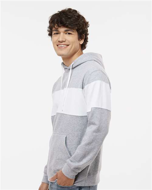 Men's Varsity Fleece Colorblocked Hooded Sweatshirt