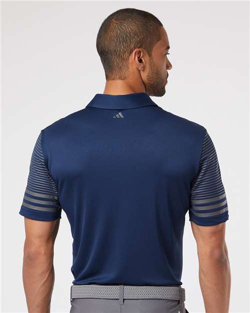 Men's Striped Sleeve Polo