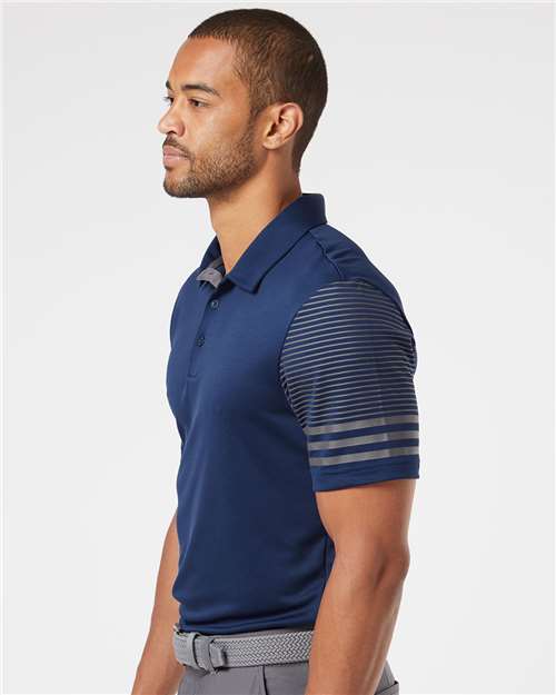 Men's Striped Sleeve Polo