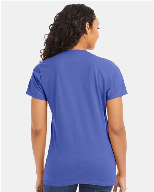 Women's Garment-Dyed V-Neck T-Shirt
