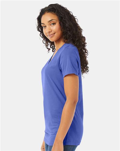 Women's Garment-Dyed V-Neck T-Shirt