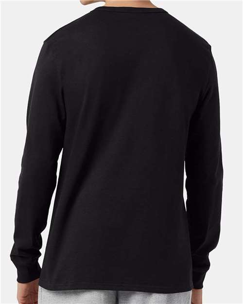 Unisex Heritage Jersey Long Sleeve T-Shirt – On Model – Back