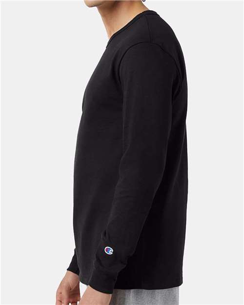 Unisex Heritage Jersey Long Sleeve T-Shirt – On Model – Side