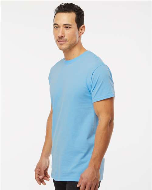 Men's Gold Soft Touch T-Shirt – On Model – Side