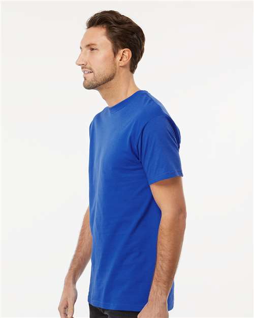 Men's Gold Soft Touch T-Shirt – On Model – Side