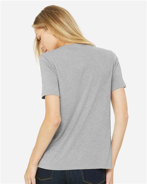 Women’s Relaxed Fit Triblend Tee – On Model – Back