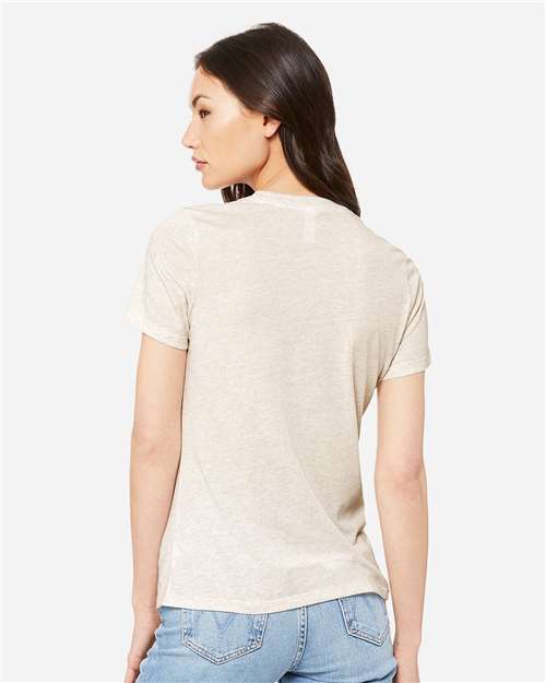 Women’s Relaxed Fit Triblend Tee – On Model – Back