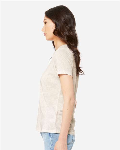 Women’s Relaxed Fit Triblend Tee – On Model – Side